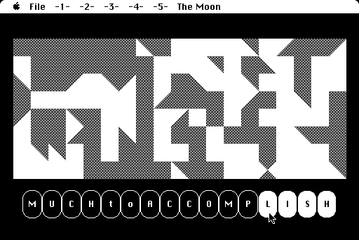 The Fool's Errand (Macintosh) screenshot: The Moon