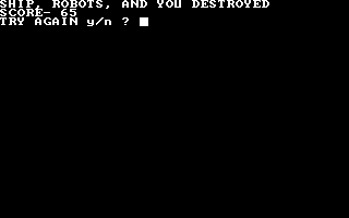 Voyager I: Sabotage of the Robot Ship (DOS) screenshot: A messy end for all involved