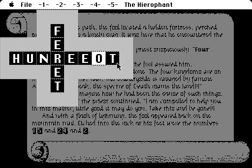 The Fool's Errand (Macintosh) screenshot: The Hierophant