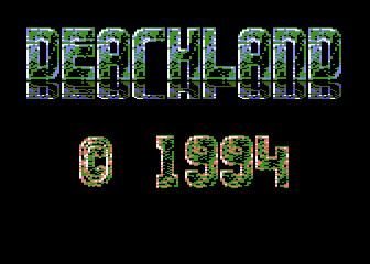 Deathland (Atari 8-bit) screenshot: Title screen