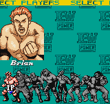 Big Bang Pro Wrestling (Neo Geo Pocket Color) screenshot: Character Select in the One Match mode.