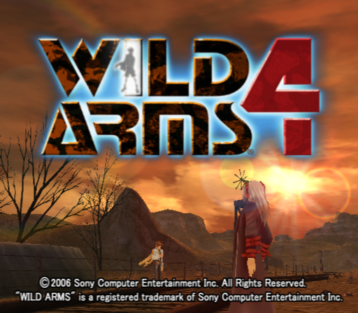 Wild Arms 4 (PlayStation 2) screenshot: Title screen.