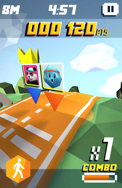 Shape Up: Battle Run (Android) screenshot: Start of the race