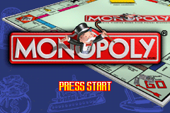 Monopoly (Game Boy Advance) screenshot: Title screen