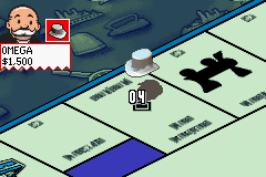 Monopoly (Game Boy Advance) screenshot: The piece is moving