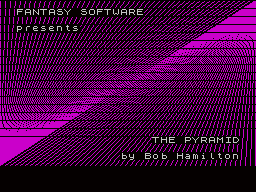 The Pyramid (ZX Spectrum) screenshot: Title screen