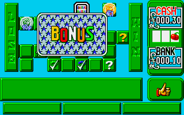 Emlyn Hughes Arcade Quiz (Amiga) screenshot: Bonus time