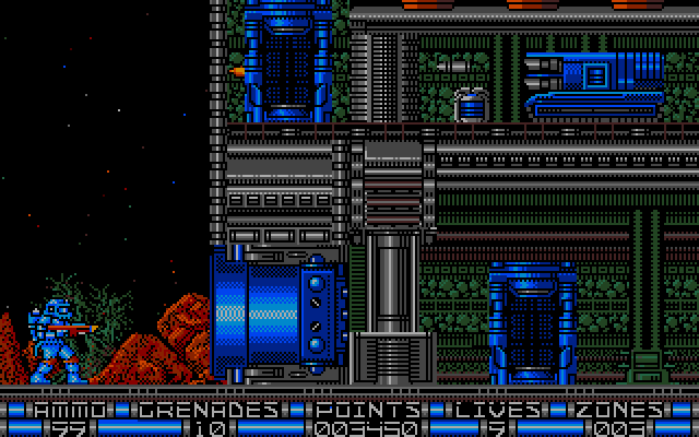Exolon (Amiga) screenshot: Blocked passage