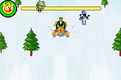Spy Muppets: License to Croak (Game Boy Advance) screenshot: Bear's ride. :D
