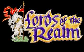 Lords of the Realm (Amiga) screenshot: Title screen.