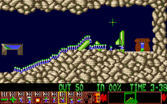 Oh No! More Lemmings (Amiga) screenshot: Rent a lemming
