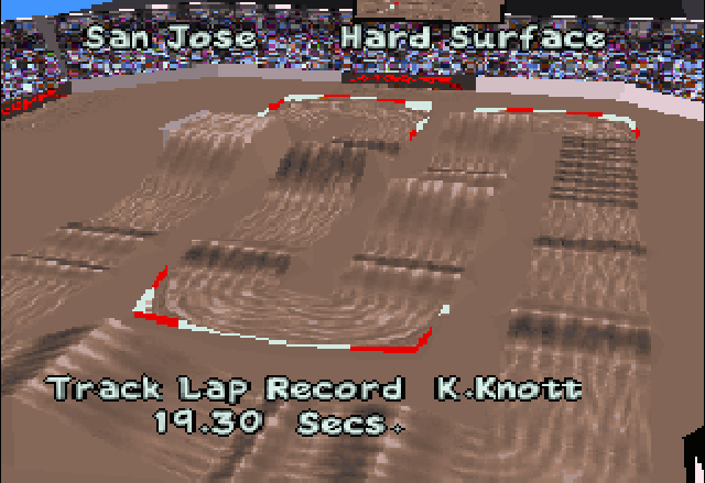 Supercross 3D (Jaguar) screenshot: Overview of the San Jose track