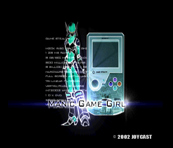 Manic Game Girl (PlayStation) screenshot: Title screen