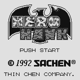 Hero Hawk (Supervision) screenshot: Title screen.