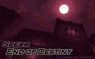 Spear End of Destiny (DOS) screenshot: Title screen