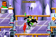Justice League: Chronicles (Game Boy Advance) screenshot: Double hit
