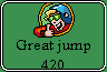 Sky Diver (J2ME) screenshot: Great jump!