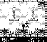 Castlevania Legends (Game Boy) screenshot: The boss leaves an orb with a Soul weapon