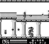 Castlevania Legends (Game Boy) screenshot: Level 2: Ah, I've been missing these familiar enemies
