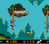 Disney's Donald Duck: Goin' Quackers (Game Boy Color) screenshot: Like a Tarzan