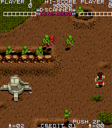 Time Soldiers (Arcade) screenshot: Keep going.