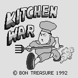 Kitchen War (Supervision) screenshot: Title screen. It is a large fork!