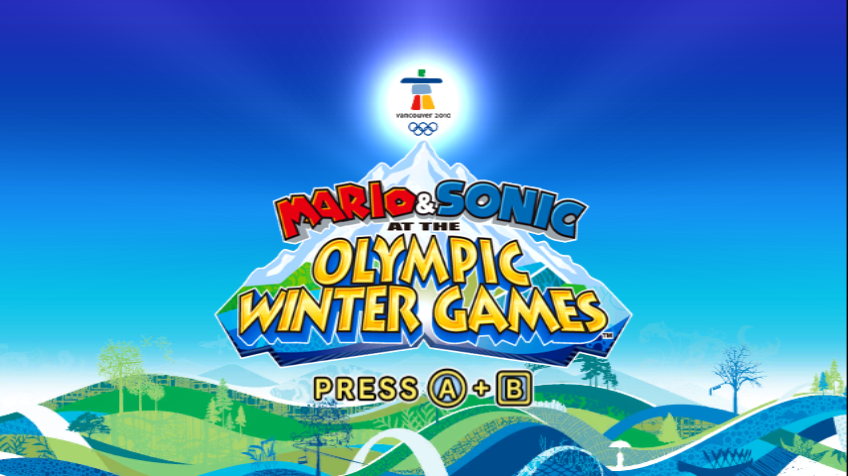 Mario & Sonic at the Olympic Winter Games (Wii) screenshot: Title screen
