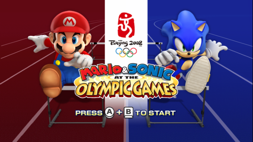 Mario & Sonic at the Olympic Games (Wii) screenshot: Title screen