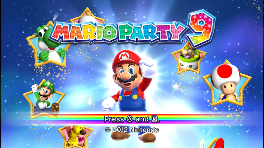 Mario Party 9 (Wii) screenshot: Title screen