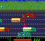 Frogger 2 (Game Boy Color) screenshot: Pink froggy