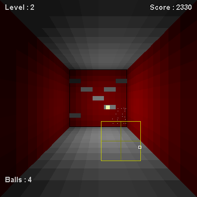 Break Ball (Browser) screenshot: I guess these effects were crazy stuff on the browser game scene of 2000.