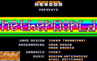 Netherworld (Amiga) screenshot: Title screen.