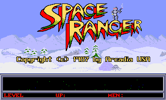 Space Ranger (Amiga) screenshot: Title screen.