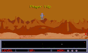 Space Ranger (Amiga) screenshot: Starting a new game.