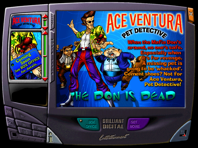 Ace Ventura: Pet Detective (Windows) screenshot: Looks like there were sequels planned.