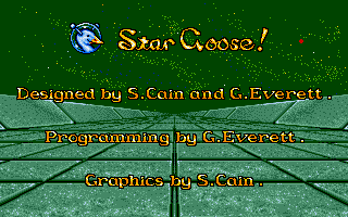 Stargoose Warrior (Amiga) screenshot: Title screen.