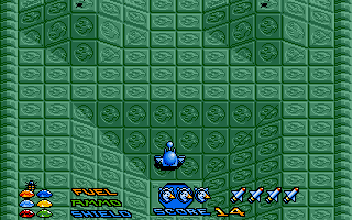 Stargoose Warrior (Amiga) screenshot: Starting a new game.