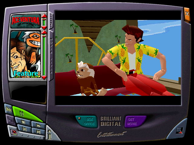 Ace Ventura: Pet Detective (Windows) screenshot: Someone's knocking on the door.