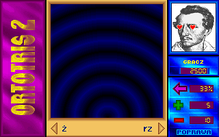 Ortomania (DOS) screenshot: Good answer: cardiac eyes