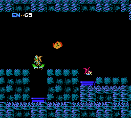 Metroid (NES) screenshot: Do I see similarity to Mario?