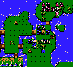 Fire Emblem: Shadow Dragon & the Blade of Light (NES) screenshot: Second mission