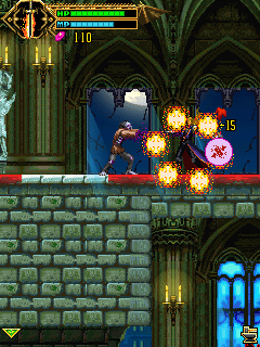 Soul of Darkness (J2ME) screenshot: Using the fire sword's magic attack.