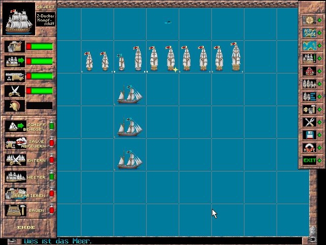 Admiral: Sea Battles (Windows) screenshot: Beginning of a new campaign (640x480)