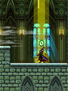 Soul of Darkness (J2ME) screenshot: Picking up a life crystal.