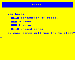 Farmer (Electron) screenshot: Planting seeds