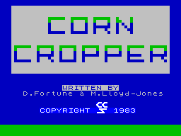 Farmer (ZX Spectrum) screenshot: Title screen (48 KB version)
