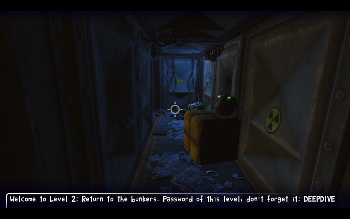 Dead Cyborg: Episode 2 (Windows) screenshot: Some gameplay is still happening underground.