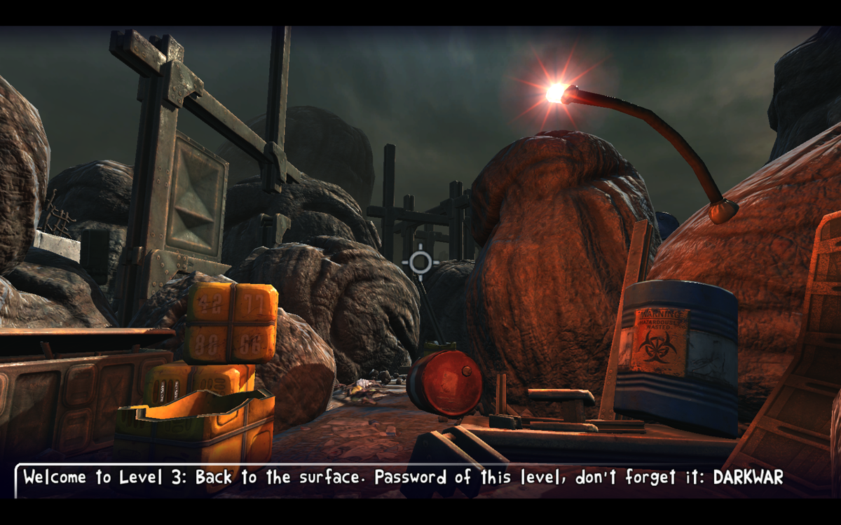 Dead Cyborg: Episode 2 (Windows) screenshot: Starting location of level 3
