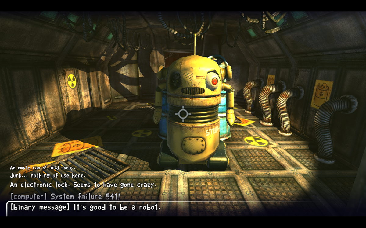 Dead Cyborg: Episode 1 (Windows) screenshot: A intelligent, talking robot