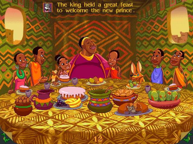 Magic Tales: Imo & the King (Windows) screenshot: And this is the end of the story. Interestingly, the king asks Imo what did he do to pass the tests and doesn't consider his solutions to count as cheating, but rather as resourcefulness...